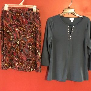 Skirt matching top